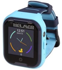 HELMER LK 709 modrá / detské hodinky s GPS lokátorom / dotykový / micro SIM / IP67 / fotoaparát / Android a iOS (Helmer LK 709 B)