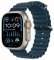 Apple Watch Ultra 2 GPS+Cellular 49mm Titanové tělo - Modrý oceánský řemínek / 130–200 mm (MREG3F)