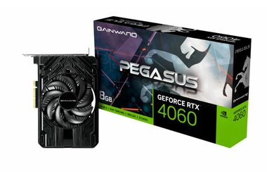 GAINWARD RTX 4060 Pegasus 8GB / 1830 - 2460 MHz / 8GB GDDR6 / 128bit / 1x HDMI + 3x DP / (8) (471056224-4038)