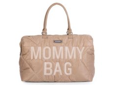 Childhome Přebalovací taška Mommy Bag Puffered Beige / 55 x 30 x 40 cm / nosnost 5 kg (CWMBBPBE)