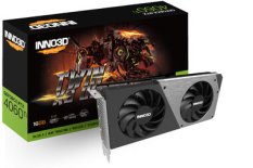 Inno3D GeForce RTX 4060 Ti Twin X2 OC 16GB / 2310 - 2595 MHz / 16GB GDDR6 / 128-bit / 1x HDMI + 3x DP / (8) (N406T2-16D6X-178055N)