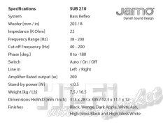 JAMO SUB 210
