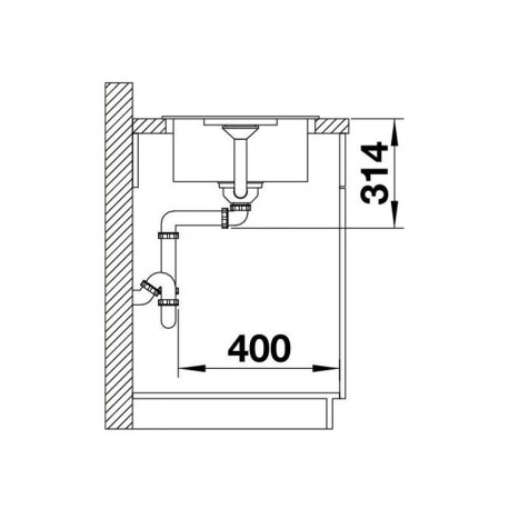 BLANCO FAVUM XL 6 S drez káva 524238