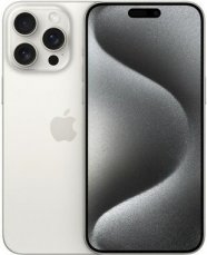 Apple iPhone 15 Pro Max 1TB Titanová bílá / EU distribuce / 6.7" / 1TB / iOS17.3 (MU7H3)