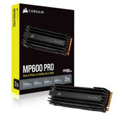 Corsair MP600 PRO 2TB / M.2 / NVMe PCIe 4.0 x4 / 3D TLC / R:7000MBps / W:6550MBps / MTBF 1.7mh / 5y (CSSD-F2000GBMP600PRO)