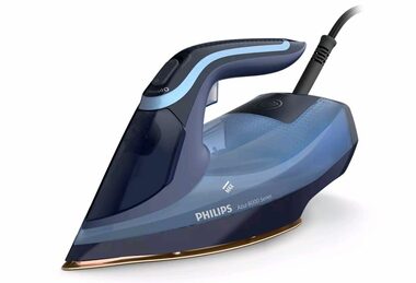 Philips Azur DST8020-20 modrá / Naparovacia žehlička / 3000W / 300ml (DST8020/20)