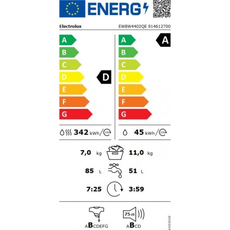 ELECTROLUX 800 UltraCare UniversalDose EW8W4402QE