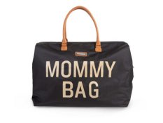 Childhome Prebaľovacia taška Mommy Bag Black Gold / 55 x 30 x 40 cm / nosnosť 5 kg (CWMBBBLGO)
