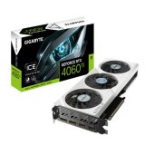 GIGABYTE GeForce RTX 4060 Ti EAGLE OC ICE 8GB / 1830-2505 MHz / 8GB D6 / 128-bit / 2x HDMI  2x DP / (8) 500W (GV-N406TEAGLEOC ICE-8GD)