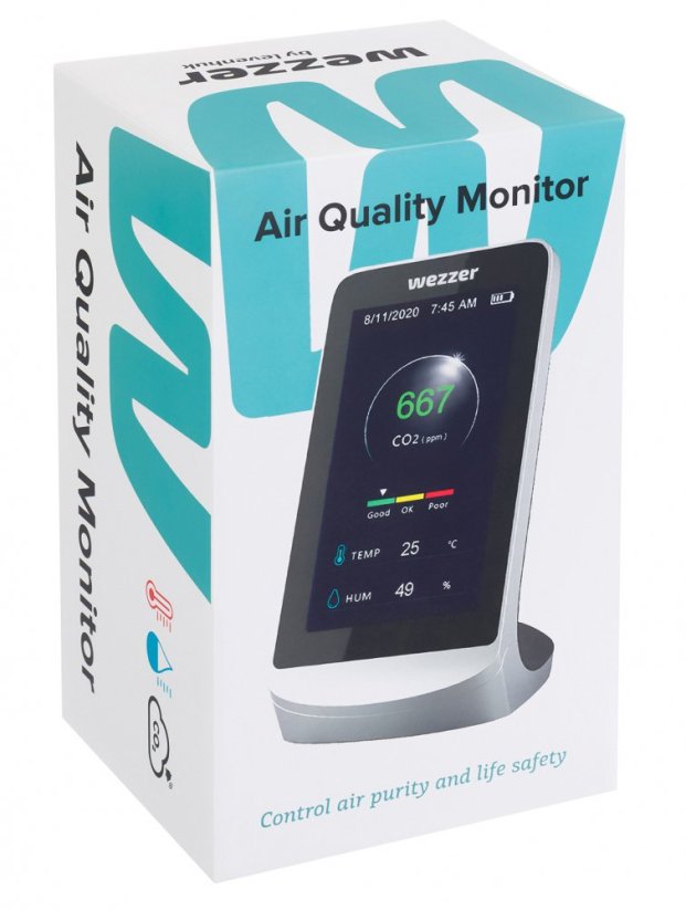 Monitor kvality vzduchu Levenhuk Wezzer Air MC60