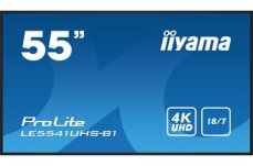 54.6 IIYAMA Prolite LE5541UHS-B1 čierna / IPS / 3840 x 2160 / 16:9 / 8ms / 1200:1 / 350cd / repro / VGA / HDMI (LE5541UHS-B1)