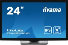 24" IIYAMA ProLite T2438MSC-B1 čierna / IPS / 1920x1080 / 16:9 / 5ms / 1000:1 / 525cd / repro / HDMI / DP (T2438MSC-B1)