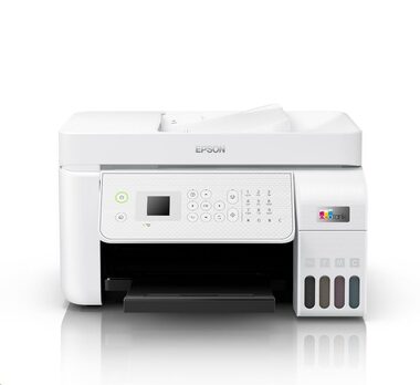 EPSON EcoTank L5316 bílá / Barevná inkoustová multifunkce / A4 / 33 ppm / 5760x1440dpi / USB / LAN / Wi-Fi (C11CJ65413)