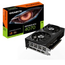 GIGABYTE RTX 4070 WINDFORCE 2X OC 12GB / 2490 MHz / 12GB GDDR6 / 192xbit / 1x HDMI + 3x DP / 200W / (8) (GV-N4070WF2OC-12GD)