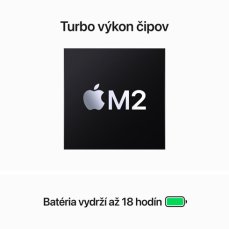 MacBook Air 15" Apple M2 8C CPU 10C GPU 8GB 256GB Kozmický sivý SK