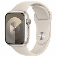 Apple Watch Series 9 GPS 41mm Hvězdně bílé hliníkové tělo - Hvězdně bílý sportovní řemínek S/M / 130-180 mm (MR8T3)