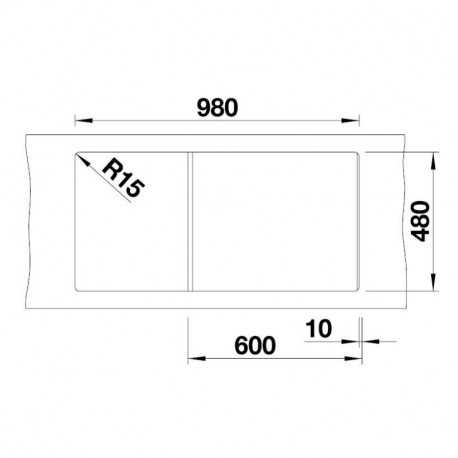 BLANCO ZIA XL 6 S drez biely 517571