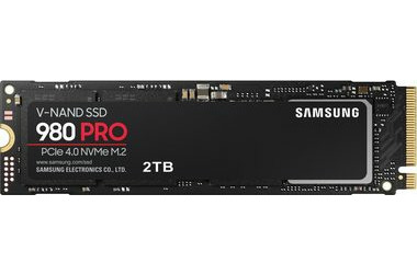 SAMSUNG 980 PRE 2TB/SSD/M.2 NVMe PCI-E 4.0/TLC/R: 7000 MBps/W: 5100 MBps/IOPS: 1000Kamp;1000K/MTBF 1.5mh/5y (MZ-V8P2T0BW)