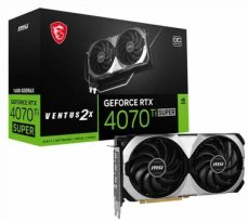 MSI GeForce RTX 4070 Ti SUPER VENTUS 2X WHITE OC 16GB / 2340 - 2655 MHz / 16GB GDDR6x / 256-bit / 1x HDMI + 3x DP / (16) (RTX 4070 Ti SUPER 16G VENTUS 2X OC)