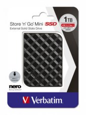Verbatim Store #39;n#39; Go Mini SSD 1TB čierna / Externý SSD disk / USB micro-B 3.2 Gen 1 (53237)