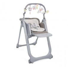 Chicco jídelní židlička Polly Magic Relax - Cocoa / polohovatelná / hrazda+pultík / do 15 kg / od narození do 3 let (07079502850000)