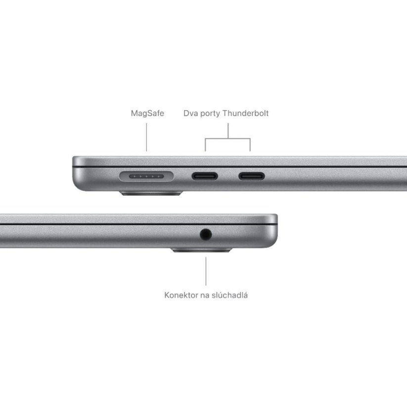 MacBook Air 15" Apple M3 8C CPU 10C GPU 8GB 256GB sivý SK