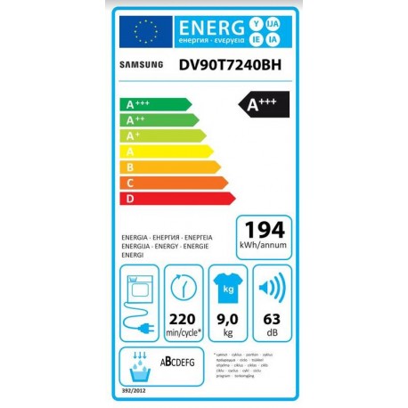 SAMSUNG DV90T7240BH/S7