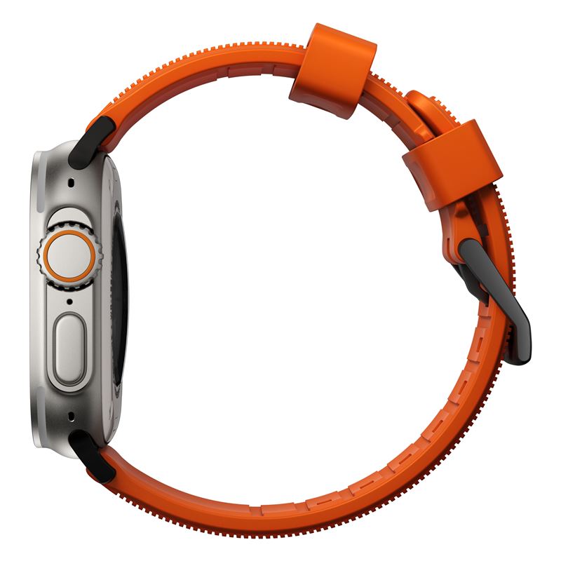 Nomad Rugged Strap, orange/black - Apple Watch Ultra (49mm) 8/7 (45mm)