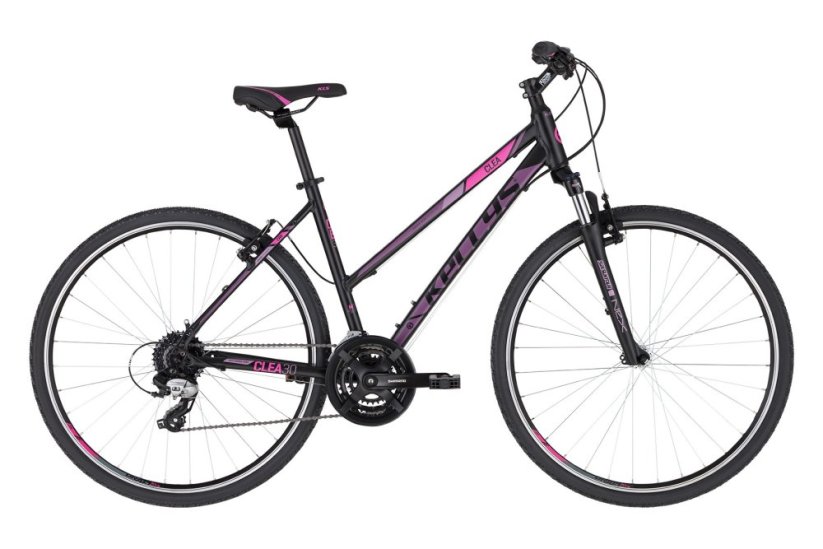 Kellys Clea 30 (Black Pink) 2022 / 23 Průměr kol: 28" (700C), Výška rámu: (17"=43cm), Velikost rámu: S: SKLADEM