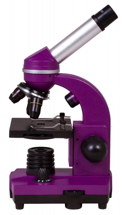 Školský mikroskop Bresser Junior Biolux SEL 40-1600x, fialový