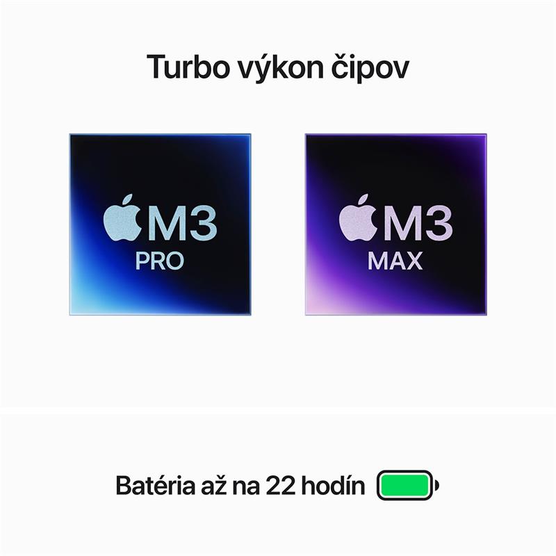 MacBook Pro 16" Apple M3 Pro 12C CPU 18C GPU 36GB 512GB Strieborný SK