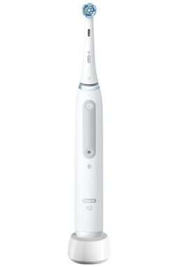 Oral-B iO Series 4 Quite White / Elektrický zubní kartáček / magnetické iO / 4 režimy / AI / senzor tlaku (iO Series 4 White)