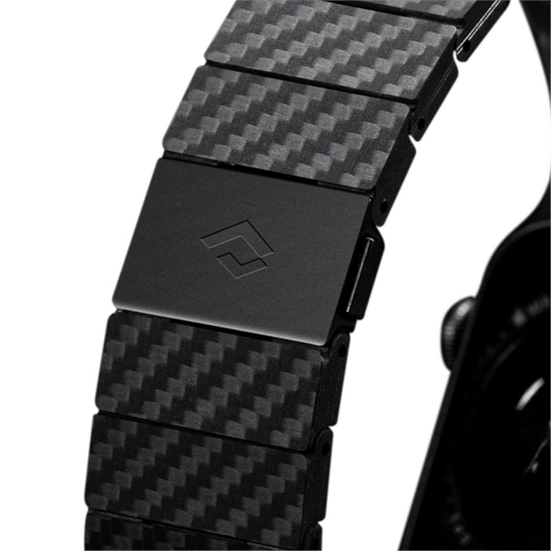 Pitaka Carbon fiber strap, black - Apple Watch Ultra (49mm) 8/7 (45mm)/6/SE/5/4 (44mm)/3/2/1 (42mm)