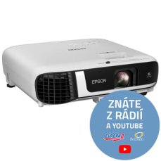 EPSON EB-FH52 bílá / 3LCD / 1920 x 1080 / 4000 ANSI / 16 000:1 / VGA / HDMI / USB (V11H978040)