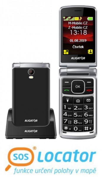 ALIGATOR V710 Senior černo-stříbrný+st.nab. - AV710BS
