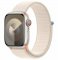 Apple Watch Series 9 GPS+Cellular 41mm polární hliníkové tělo / polární provlékací sportovní řemínek (MRHQ)