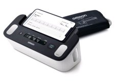 OMRON Complete šedá / Digitální tonometr s EKG 2v1 na paži / bluetooth / mobilní aplikace (4015672112865)