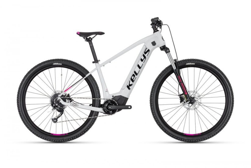 Kellys Tayen R10 725Wh (white) 2022 / 23 Průměr kol: 29", Výška rámu: (17"=43cm), Velikost rámu: M: SKLADEM