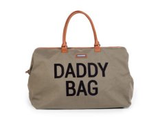 Childhome Prebaľovacia taška Daddy Bag Big Canvas Khaki / 55 x 30 x 40 cm / 58 l / nosnosť 5 kg (CWDBBKA)