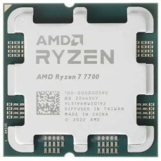 AMD RYZEN 7 7700 @ 3.8 GHz - TRAY / Turbo 5.3GHz / 8C16T / L2 8MB L3 32MB / AM5 / Zen 4 / 65W (100-000000592)