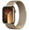 Apple Watch Series 9 GPS+Cellular 45mm Zlaté nerezové tělo - Zlatý Milanese Loop řemínek / 150–200 mm (MRMU3)