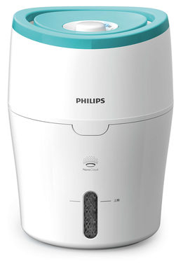 Philips HU4801-01 bílá / Zvlhčovač vzduchu s technologií NanoCloud / 2 l / Zvlhčování 200 ml-h / 26 dB / 25 m-2 (HU4801/01)