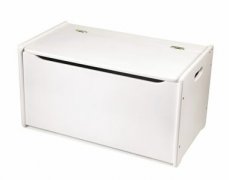 Tidlo Dřevěná úložná lavice bílá / Rozměry: 63x40x37 cm (T0168)