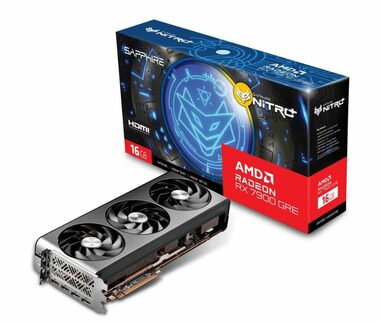 Sapphire Radeon NITRO+ RX 7900 GRE GAMING OC / 2052-2391 MHz / 16GB D6 / 256-bit / 2x HDMI  2x DP / (8+8) (11325-02-20G)