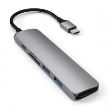 Satechi TYPE-C Slim Multimedia Adapter V2 - Space Gray