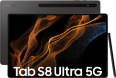 SAMSUNG Galaxy Tab S8 Ultra 5G 256GB černá / 14.6" / O-C 3GHz / 12GB / 256GB / BT / 13+6MP+2x12 MP / Android  12 (SM-X906BZAEEUE)