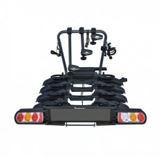 Skládací nosič na tažné zařízení PERUZZO Pure Instinct pro 4 kola (max. zatížení 60 kg) Černá