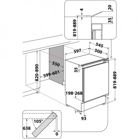 WHIRLPOOL WBUL021 biela