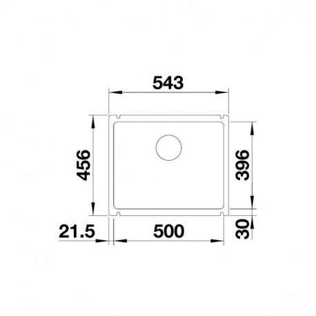 BLANCO SUBLINE 500-U drez bazaltový 523739