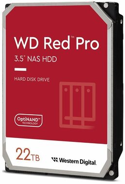 WD Red 22TB / HDD / 3.5" SATA III / 7 200 rpm / 512MB cache / pro NAS / 5y (WD221KFGX)